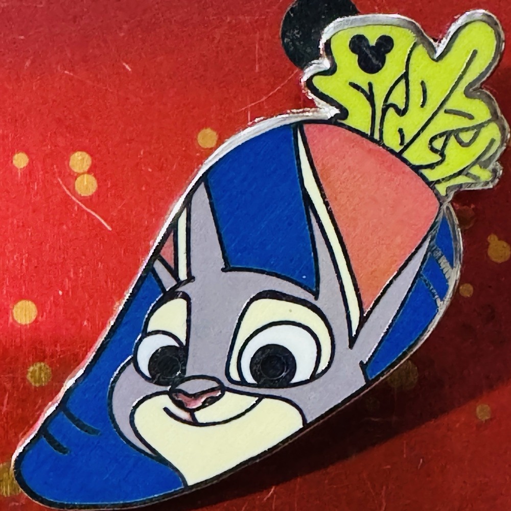 🐰 Disney Judy Hopps Carrot Pin Zootopia HKDL Hidden Mickey Bunny Rabbit Pin